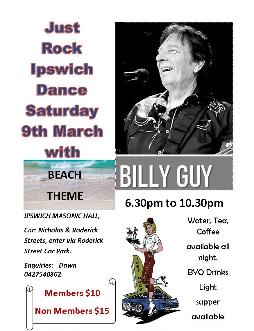 Dance with Billy Guy @ Ipswich Masonic Centre Hall