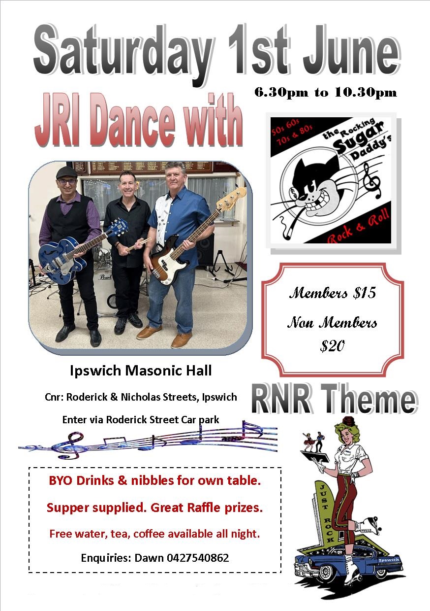 Dance with Rocking Sugar Daddys @ Ipswich Masonic Centre Hall